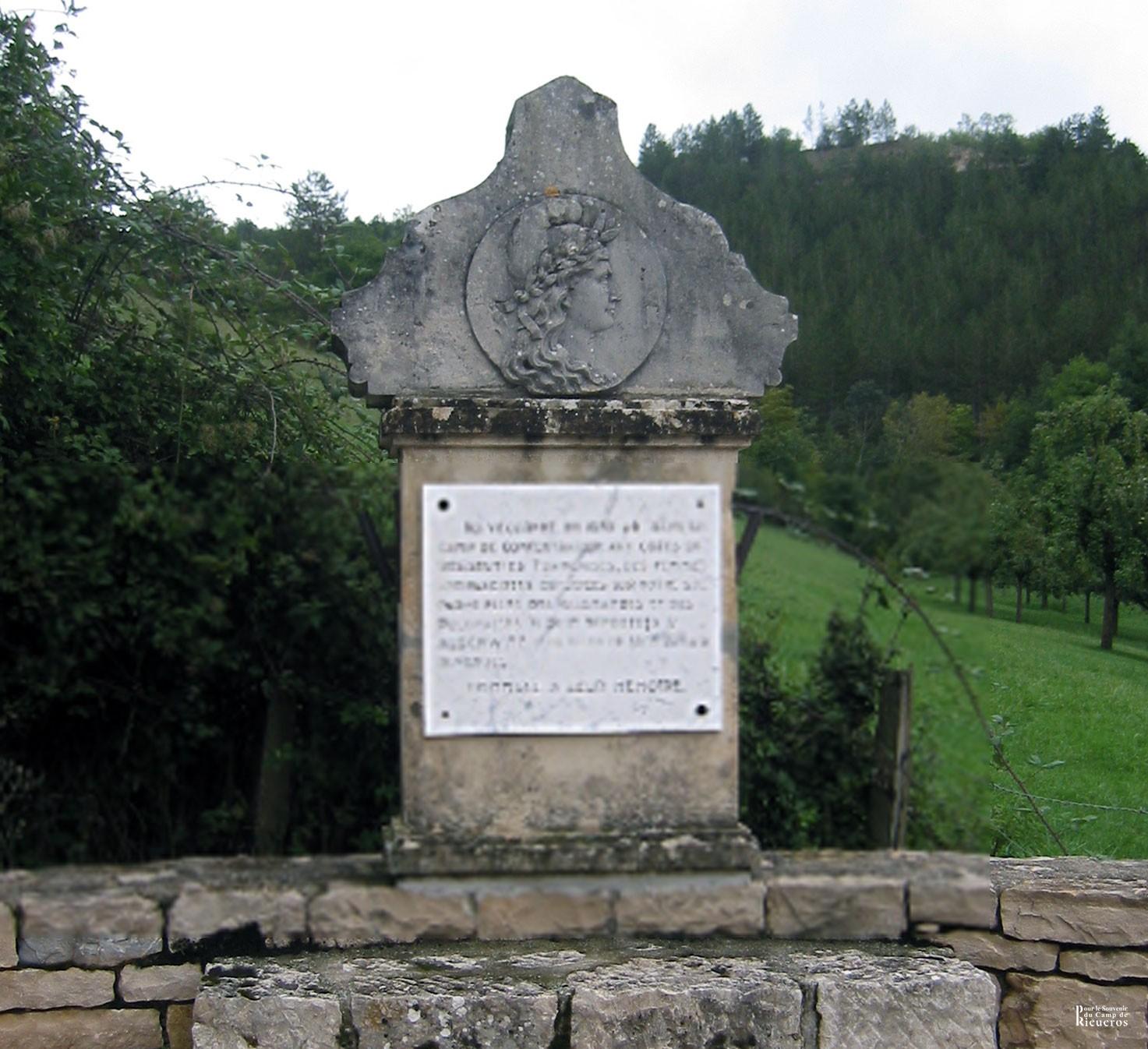 Stèle du camp de Rieucros